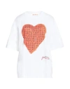 Marni Heart-print Cotton T-shirt In White