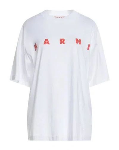 Marni Woman T-shirt White Size 6 Cotton