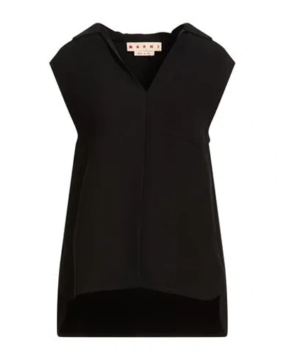 Marni Woman Top Black Size 6 Viscose