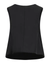 Marni Black Sleeveless Top With Boat Neckline And Rear Button Closure In Cotton Woman In Black