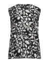 Marni Floral-print Sleeveless Top In Black