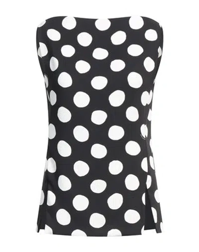 Marni Woman Top Black Size 8 Viscose, Elastane