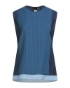 Marni Woman Top Blue Size 4 Virgin Wool In Blue
