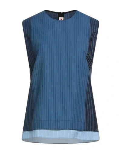Marni Woman Top Blue Size 4 Virgin Wool