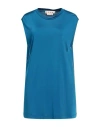 Marni Woman Top Blue Size 8 Viscose In Blue