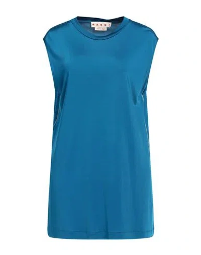 Marni Woman Top Blue Size 8 Viscose