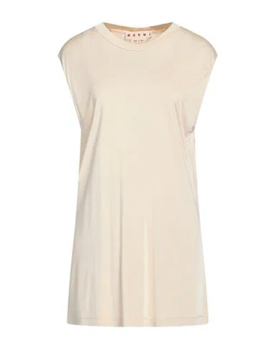 Marni Woman Top Cream Size 4 Viscose In White