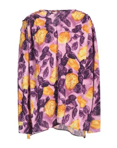 Marni Woman Top Purple Size 6 Viscose, Elastane