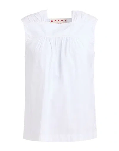 Marni Woman Top White Size 10 Organic Cotton
