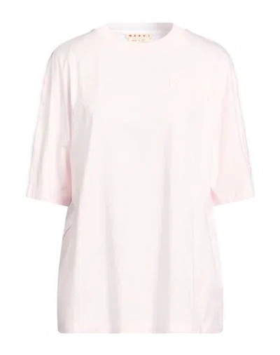 Marni Woman T-shirt Light Pink Size 10 Cotton