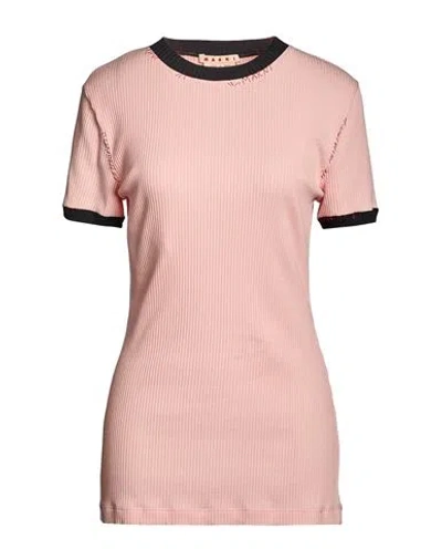 Marni Woman T-shirt Pink Size 12 Cotton, Elastane