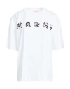 Marni Printed Cotton-jersey T-shirt In White