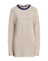 Marni Woman Turtleneck Beige Size 6 Cashmere, Wool