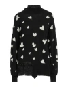 Marni Heart Intarsia Knitted Jumper In Black