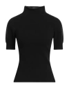 Marni Woman Turtleneck Black Size 6 Virgin Wool, Cashmere In Black