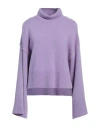 Marni Woman Turtleneck Lilac Size 4 Virgin Wool In Purple