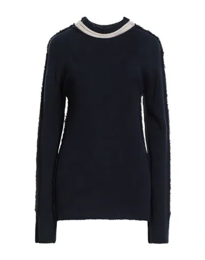 Marni Woman Turtleneck Navy Size 6 Cashmere, Wool