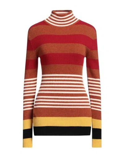 MARNI MARNI WOMAN TURTLENECK RUST SIZE 4 VIRGIN WOOL