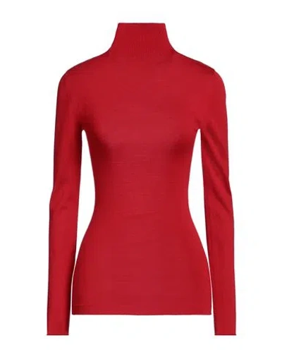 Marni Woman Turtleneck Tomato Red Size 4 Virgin Wool In Tomato Red