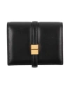 Marni Woman Wallet Black Size - Cow Leather, Brass