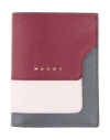 Marni Woman Wallet Burgundy Size - Bovine Leather In Red