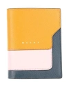 Marni Woman Wallet Camel Size - Bovine Leather In Yellow