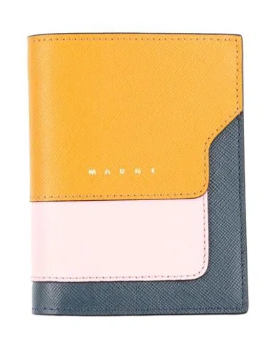 Marni Woman Wallet Camel Size - Bovine Leather In Beige