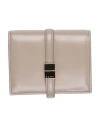Marni Woman Wallet Taupe Size - Cow Leather, Brass In Grey