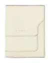 Shop Marni Woman Wallet Ivory Size - Bovine Leather In White