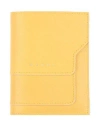Marni Woman Wallet Ocher Size - Bovine Leather In Yellow
