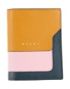 Marni Woman Wallet Camel Size - Bovine Leather In Yellow