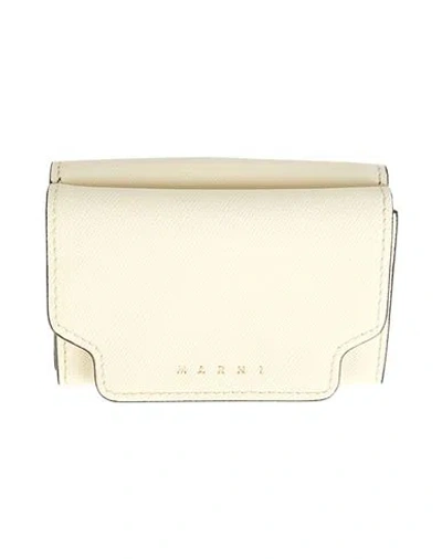 Marni Woman Wallet Pastel Yellow Size - Cow Leather