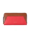 Marni Woman Wallet Red Size - Cow Leather, Brass