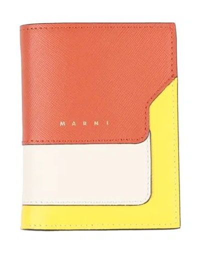 Marni Woman Wallet Tan Size - Bovine Leather In Brown