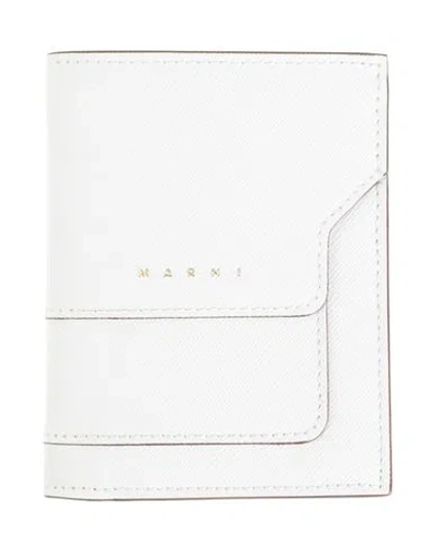 Marni Woman Wallet White Size - Bovine Leather
