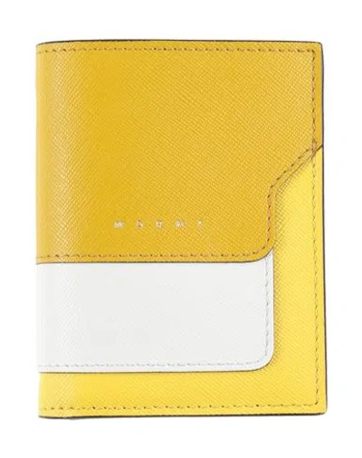 Marni Woman Wallet Yellow Size - Bovine Leather