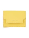 Marni Woman Wallet Yellow Size - Cow Leather