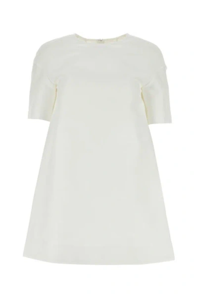 MARNI MARNI WOMAN WHITE COTTON T-SHIRT DRESS