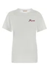 Marni Cotton Logo-print Short-sleeve T-shirt In White