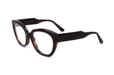 Marni Women's 51mm Black Havana Opticals In Brown