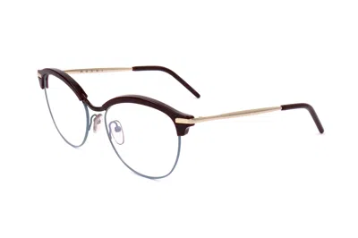 Marni Women's 55mm Wine Opticals In Metallic