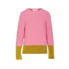 Marni Crewneck Hood Kangaroo Pocket Long Sleeves Ribbed Cuffs In Pink