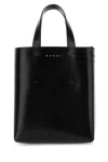 Marni Museo Compact Leather Tote In Black
