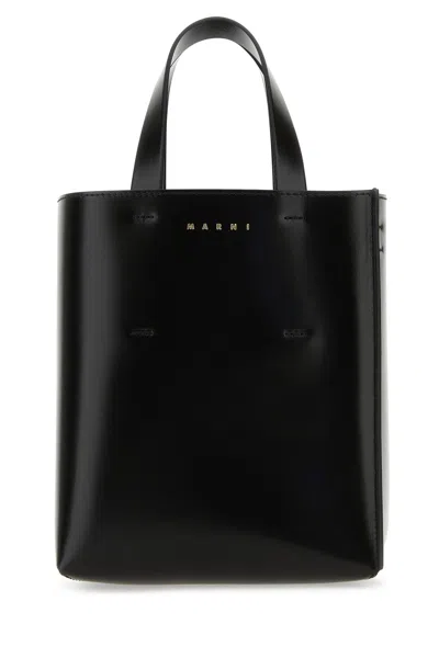 Marni Women Black Leather Mini Museo Handbag
