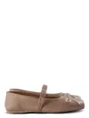 Marni Women Bow-detail Mary Jane Ballerinas In Pink & Purple