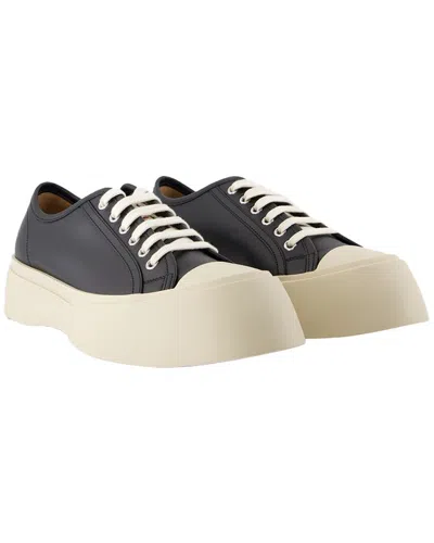 Marni Women's Calfskin Laced Up Sneaker In Brown