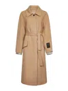 Marni Camel Virgin Wool And Cashmere Single-breasted Coat