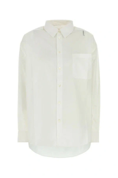 MARNI MARNI WOMEN WHITE POPLIN SHIRT