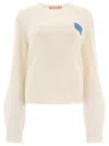 Marni Cashmere Sweater With Patch In White