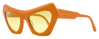 Marni Women's Cat Eye Sunglasses Devil's Pool 7af Orange 56mm